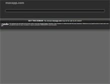 Tablet Screenshot of maxapp.com